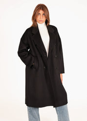 Oversized Wollmantel mit Zweireiher