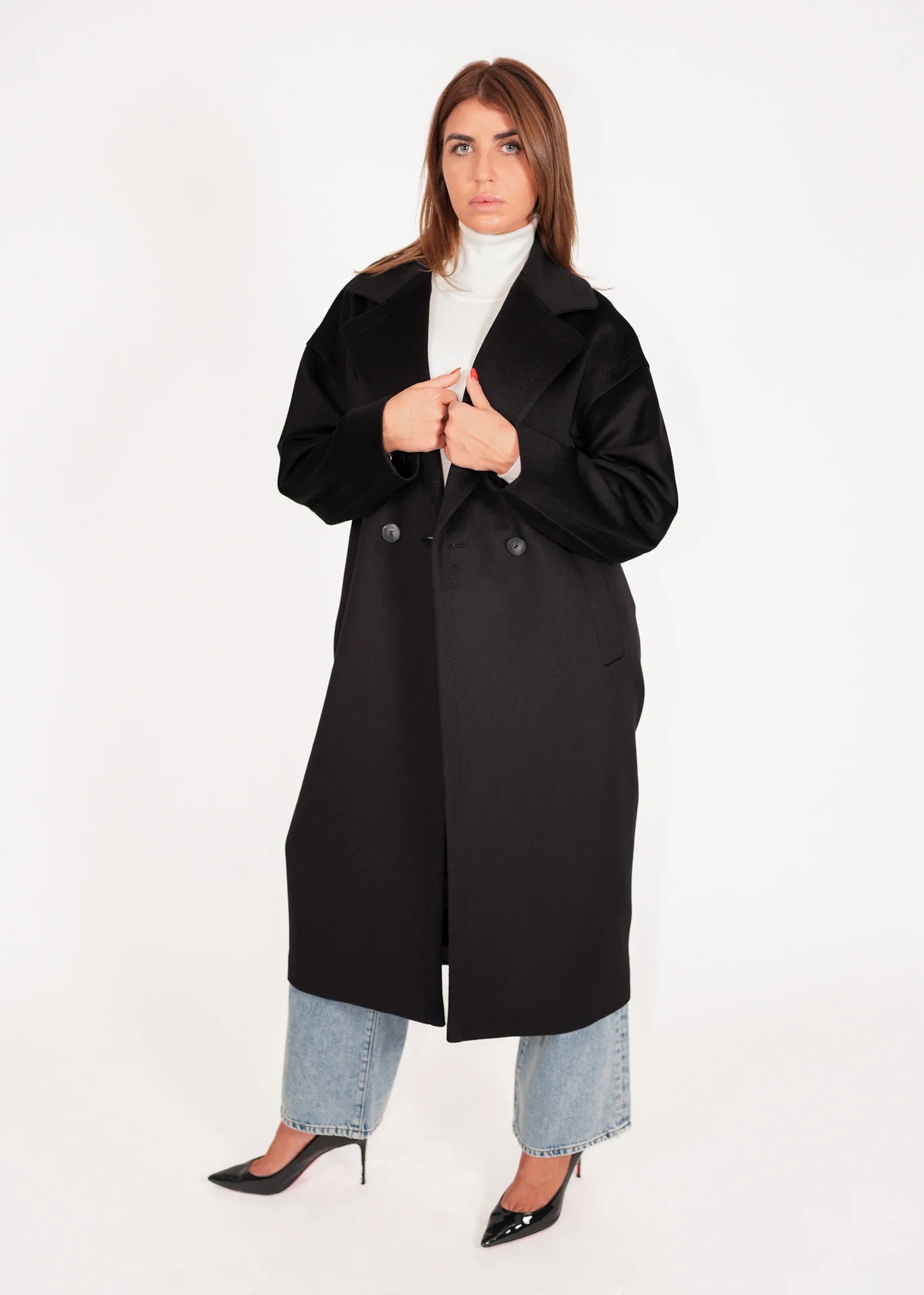 Oversized Wollmantel