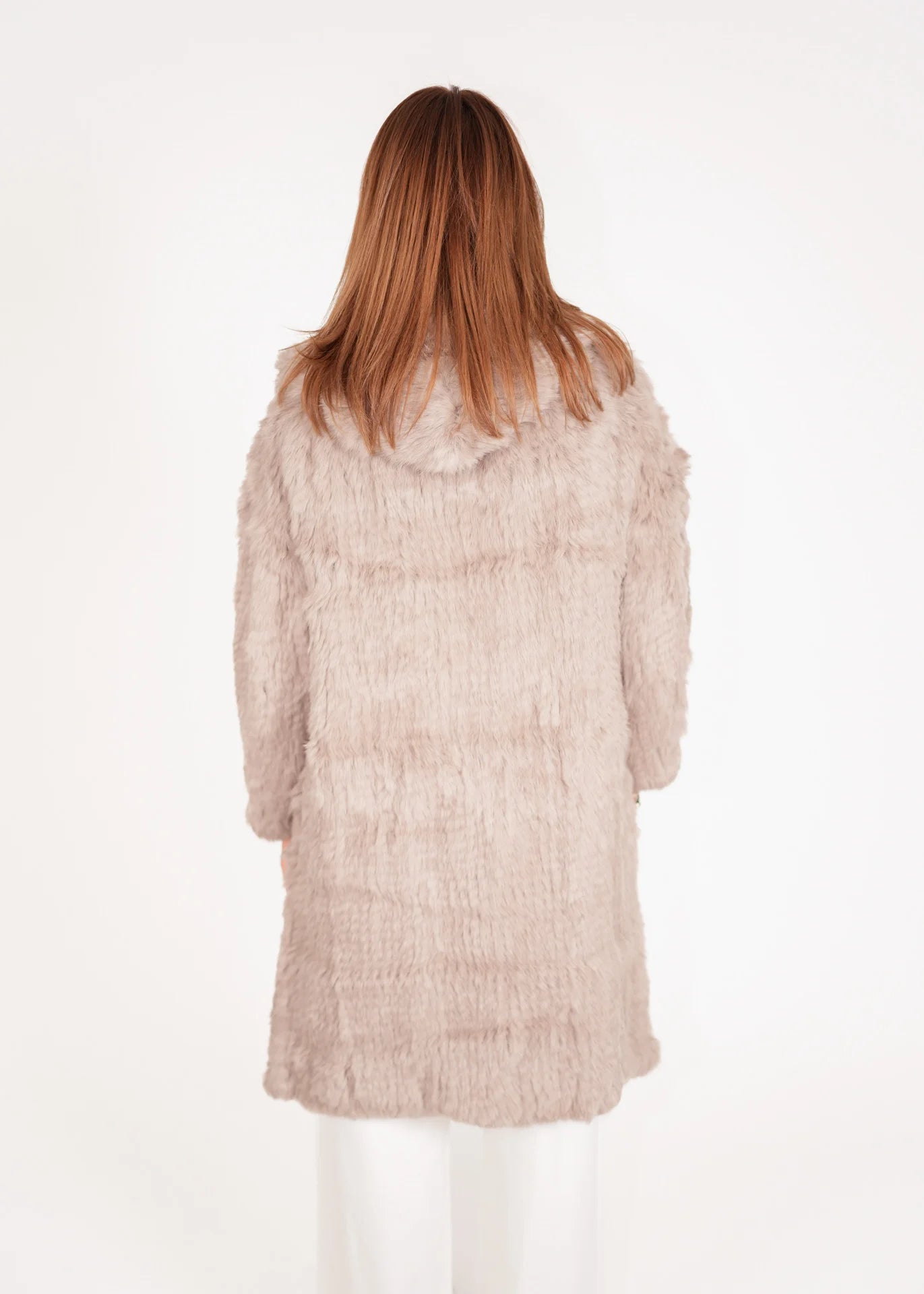 Mantel aus Kaninchenfell