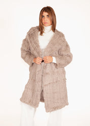 Mantel aus Kaninchenfell