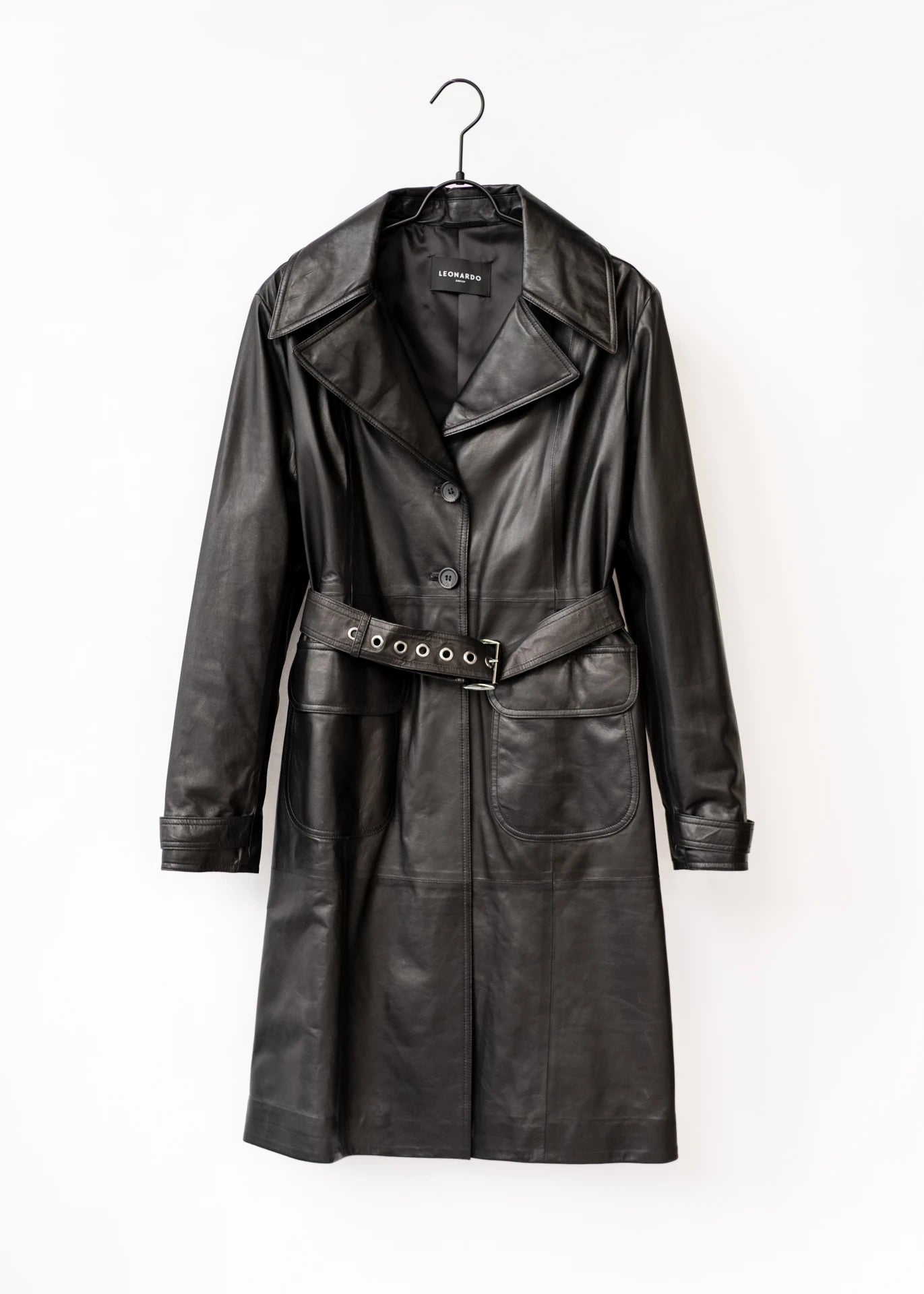 leather trench coat