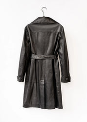 leather trench coat