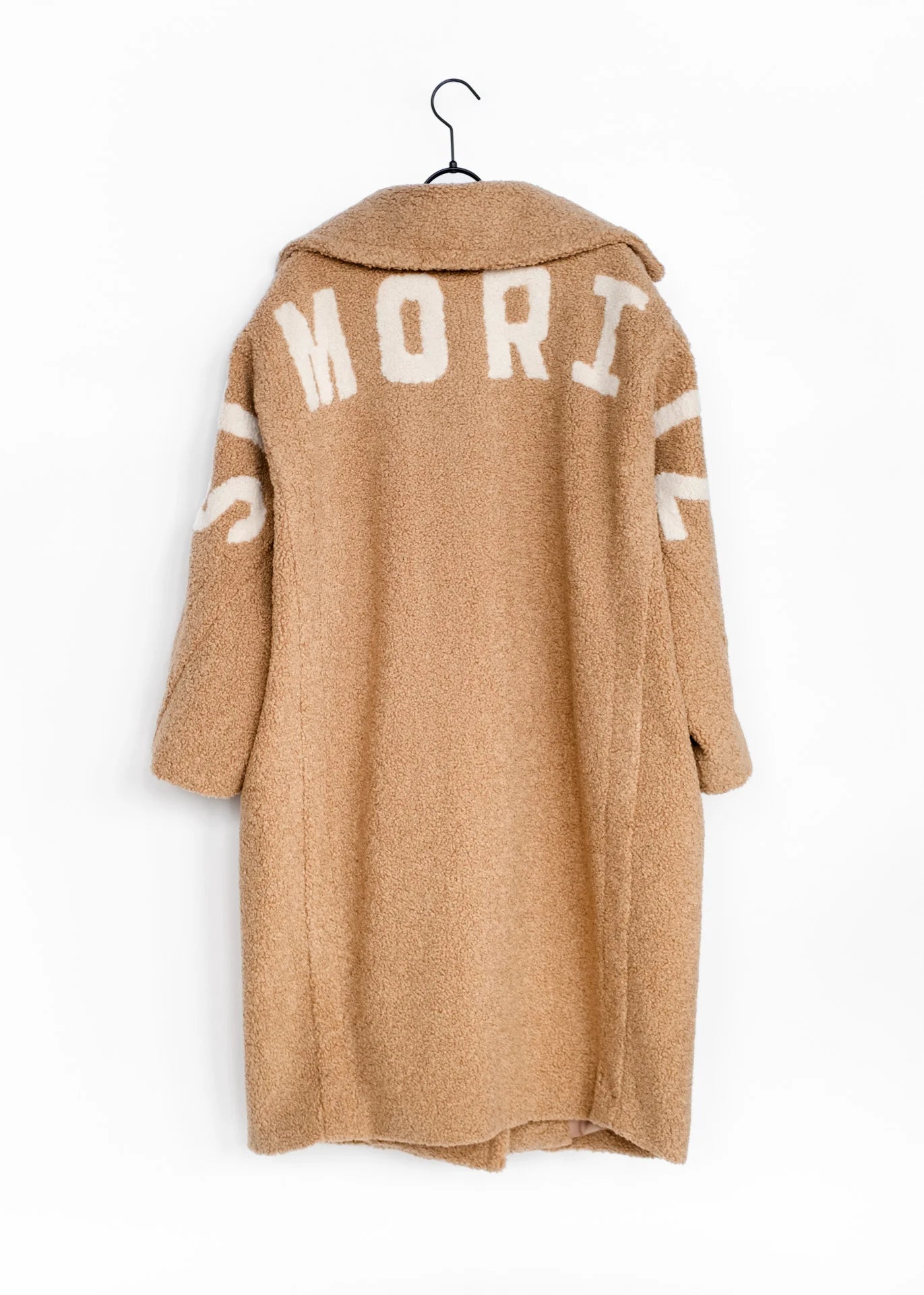 Oversized Teddy Mantel ST. MORITZ – Sand – Leonardo Zürich