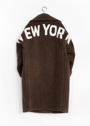Oversized Teddy Coat – NEW YORK