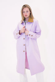 Oversized coat with collar