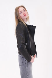Biker leather jacket