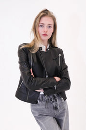 Biker leather jacket