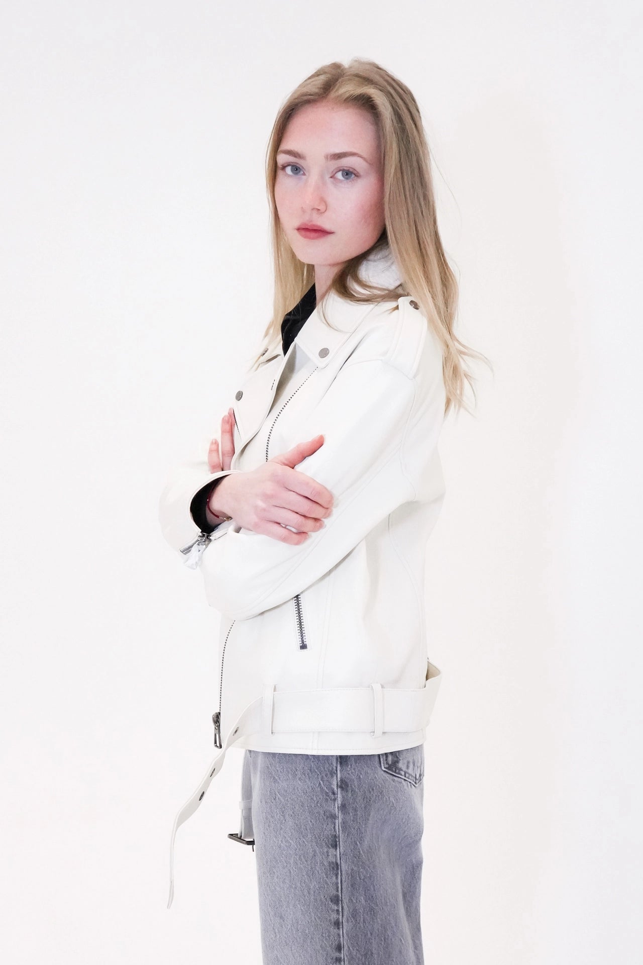 Biker leather jacket