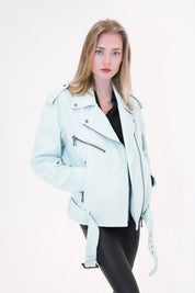 Biker leather jacket