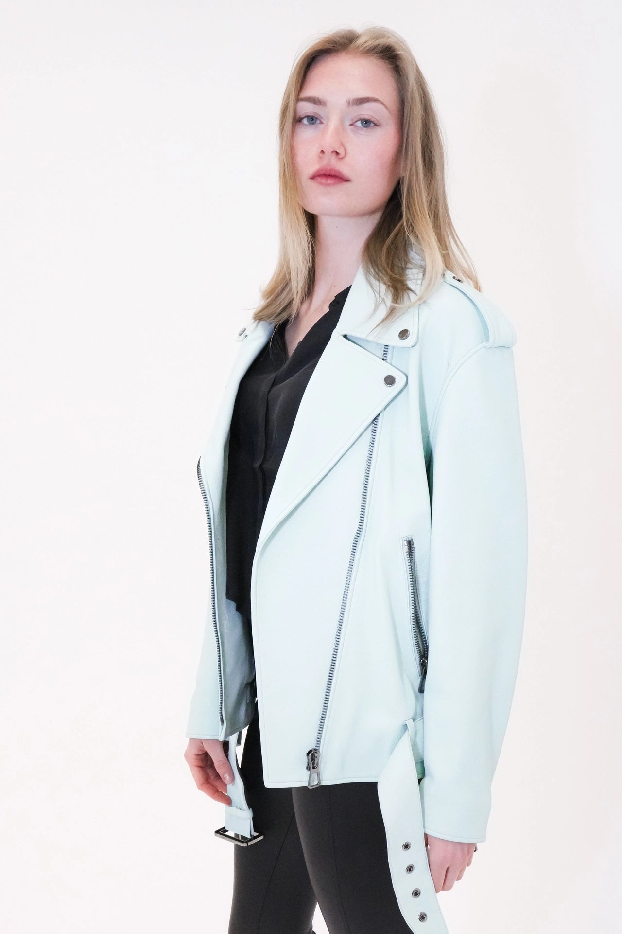 Biker leather jacket