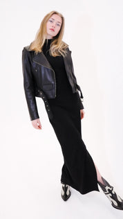 Biker leather jacket