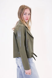 Biker leather jacket