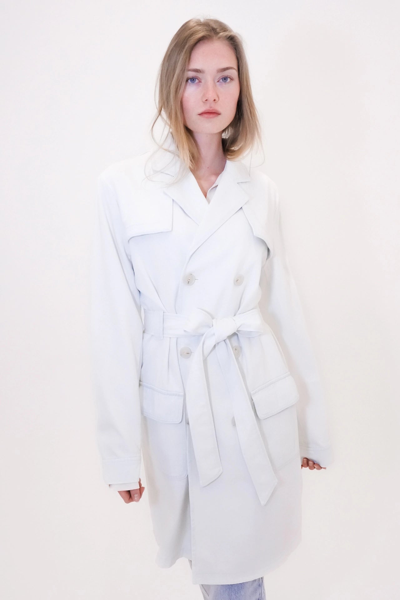 Trenchcoat aus Denim