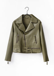 Biker leather jacket