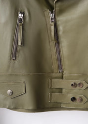 Biker leather jacket