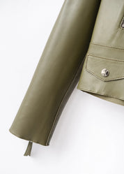 Biker leather jacket