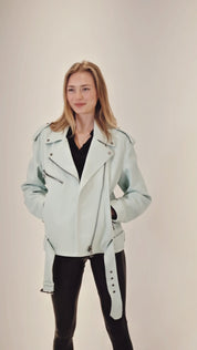 Biker leather jacket