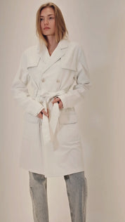 Trenchcoat aus Denim