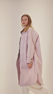 Oversized coat with collar