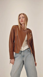 Biker leather jacket