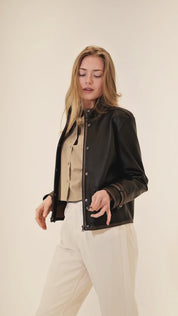 Vintage Lederjacke