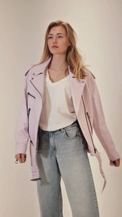 Biker leather jacket