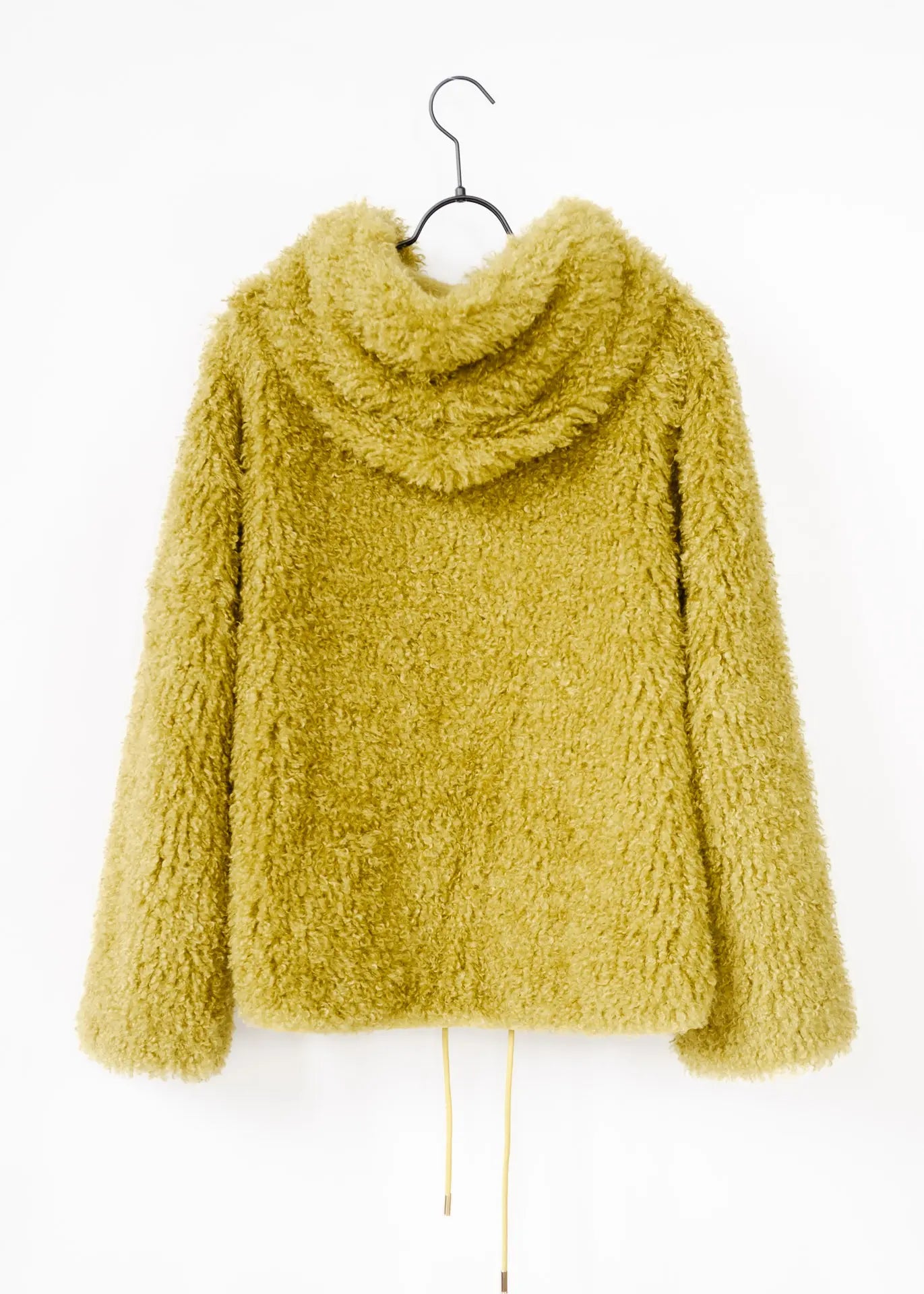 Curly Faux Fur Jacke mit Kapuze