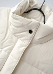 Leder Daunenjacke