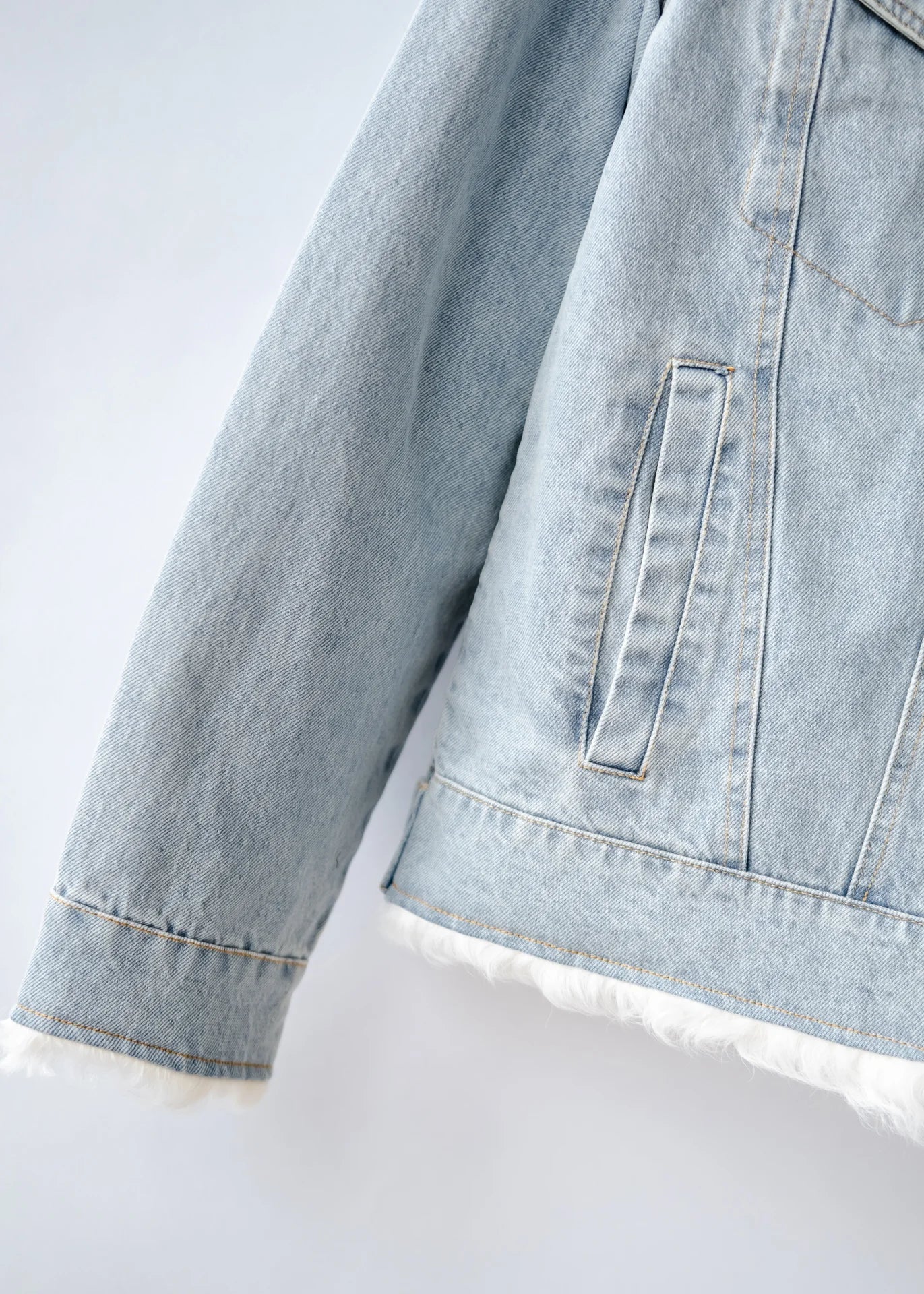 Denim Jacke mit Daunenfüllung