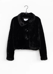 Kurze Faux Fur Jacke