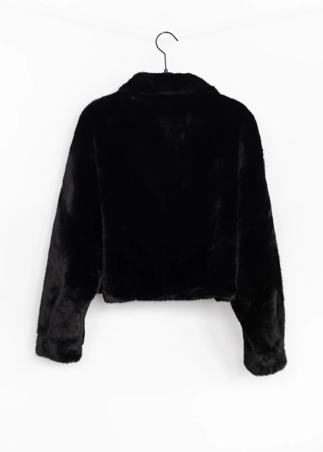 Kurze Faux Fur Jacke