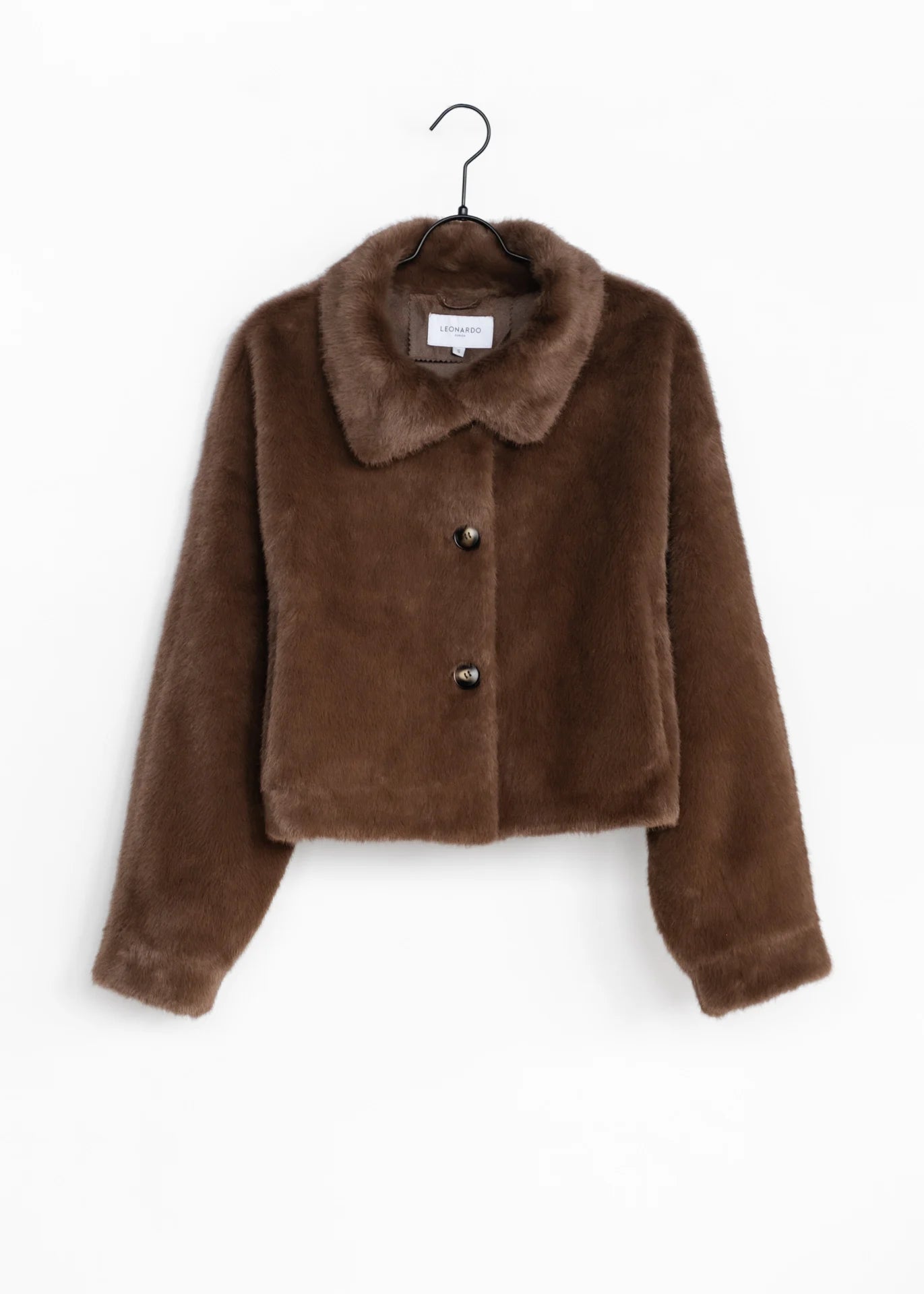 Kurze Faux Fur Jacke