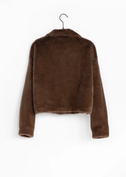 Kurze Faux Fur Jacke