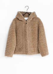 Teddyjacke mit Kapuze