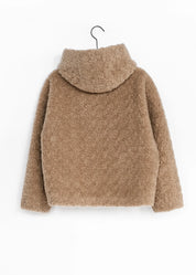 Teddyjacke mit Kapuze
