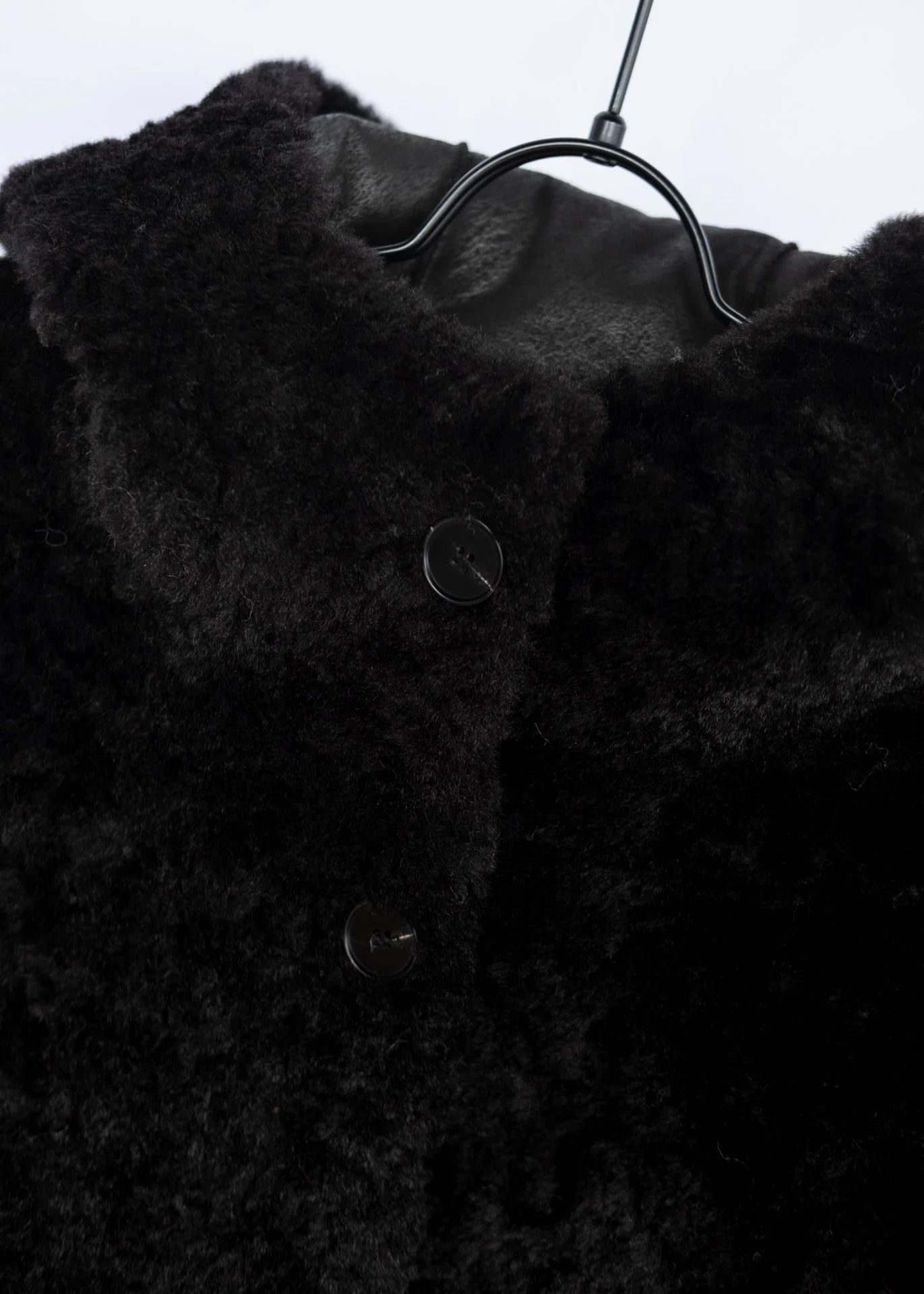 Veste teddy longue à capuche