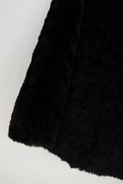Veste teddy longue à capuche