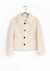 Veste teddy avec col