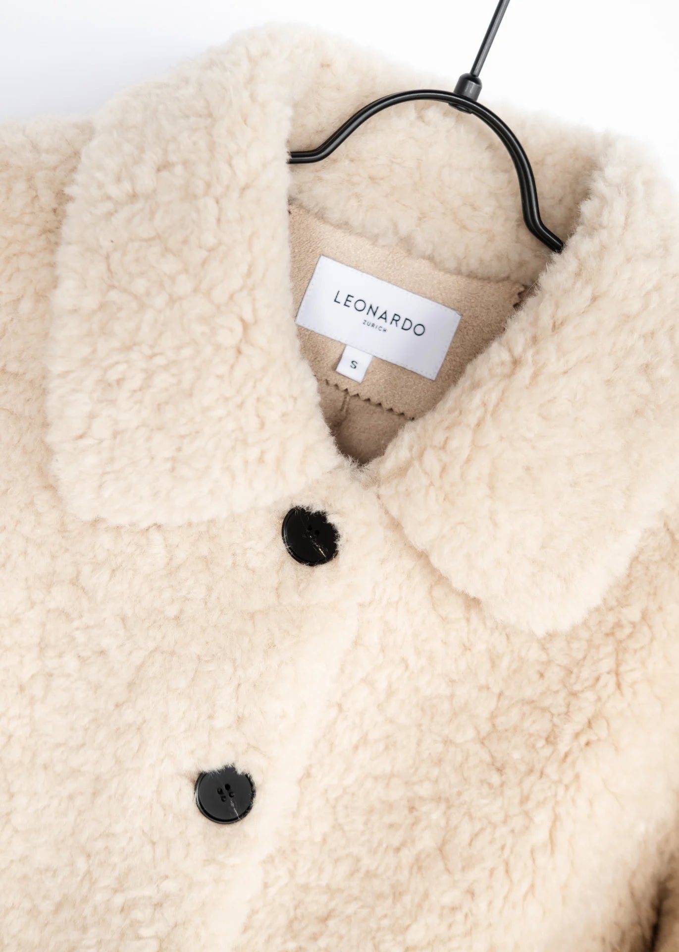 Veste teddy avec col
