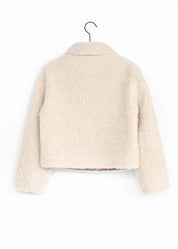 Veste teddy avec col