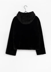 Teddyjacke mit Kapuze
