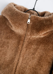 Veste teddy à capuche