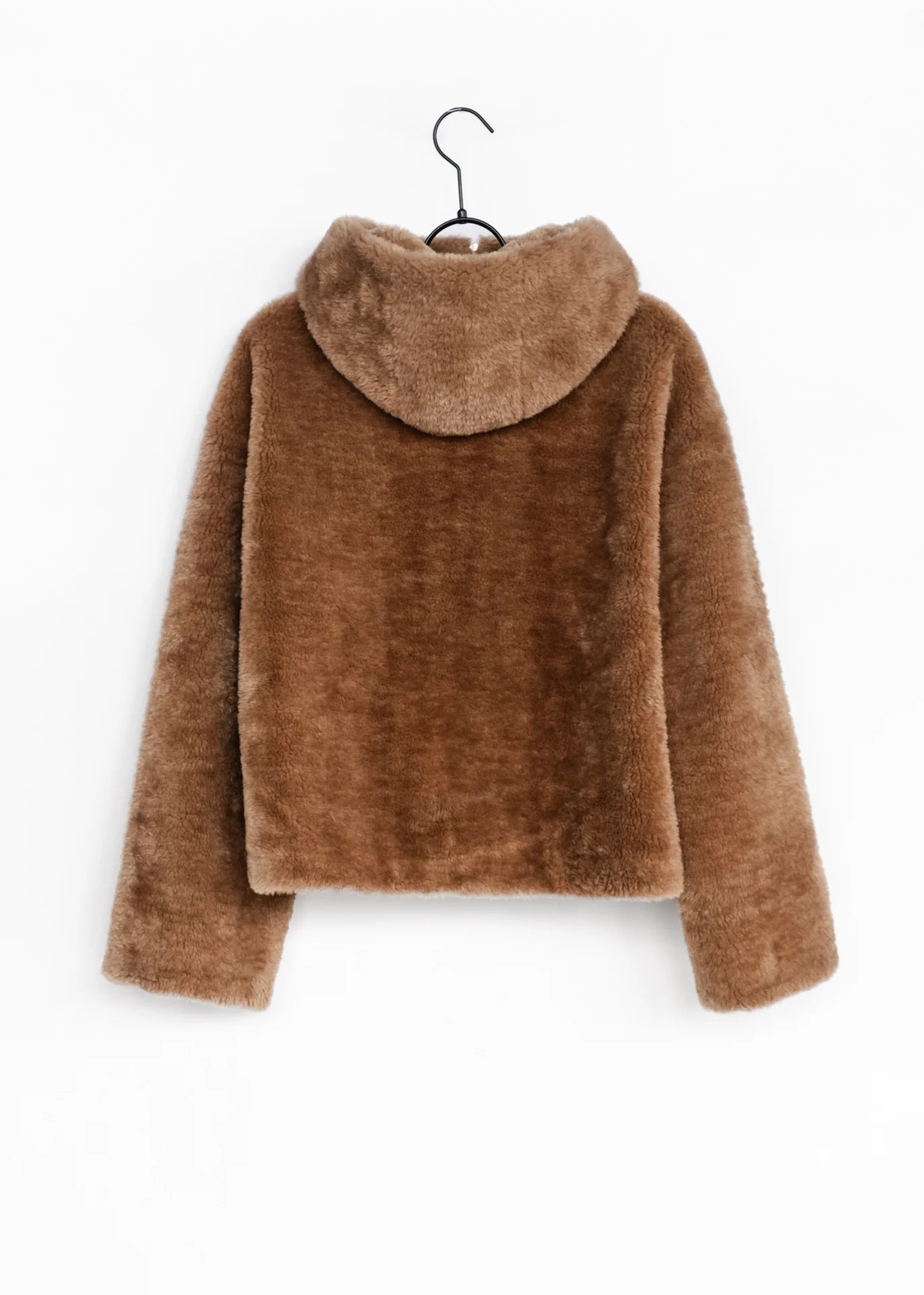 Veste teddy à capuche