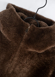 Veste teddy à capuche