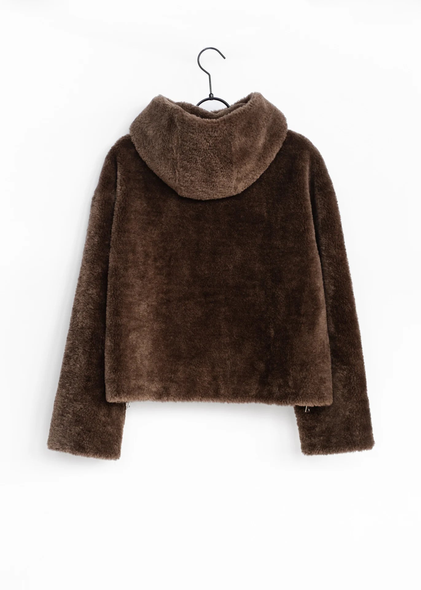 Veste teddy à capuche