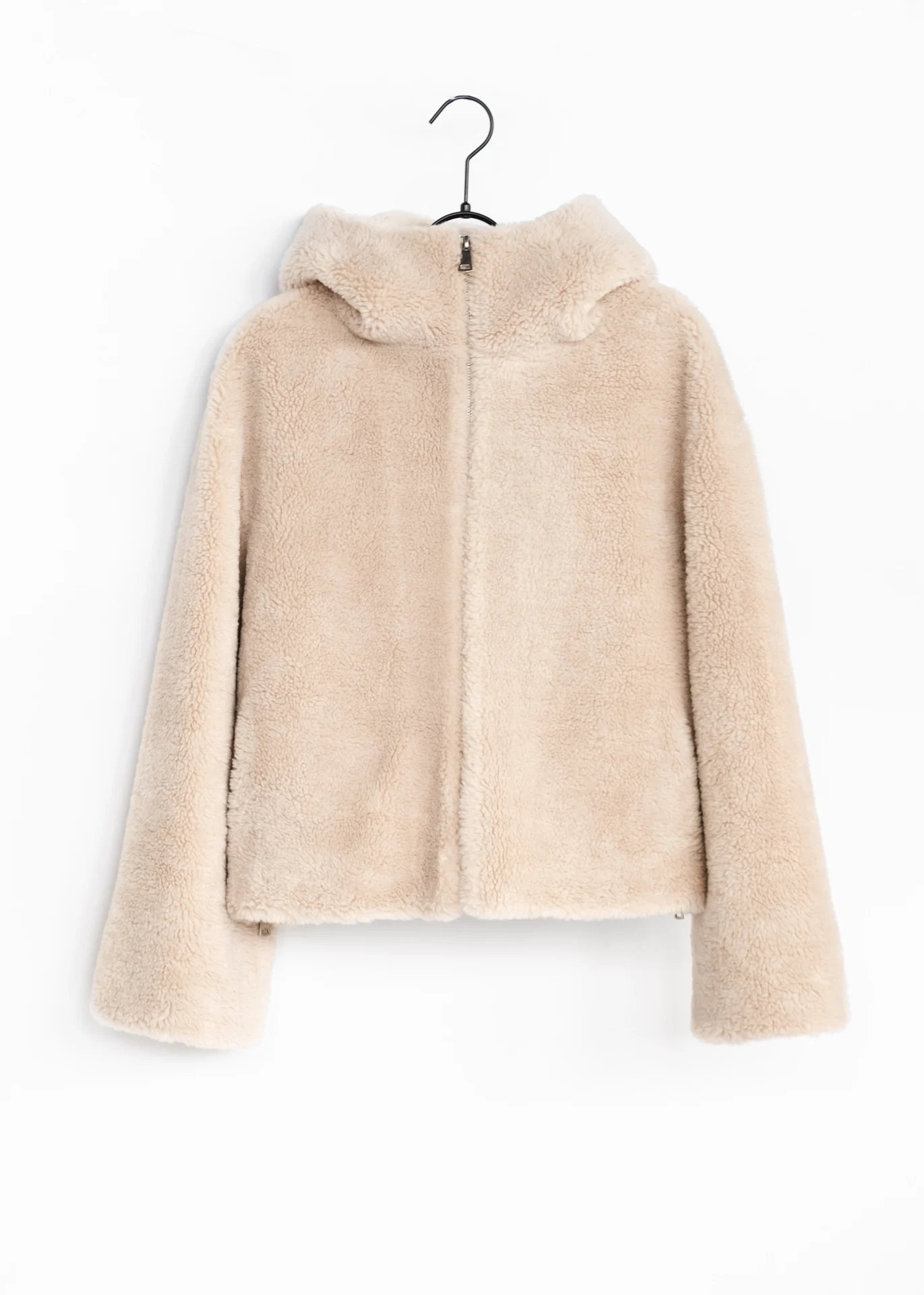 Veste teddy à capuche
