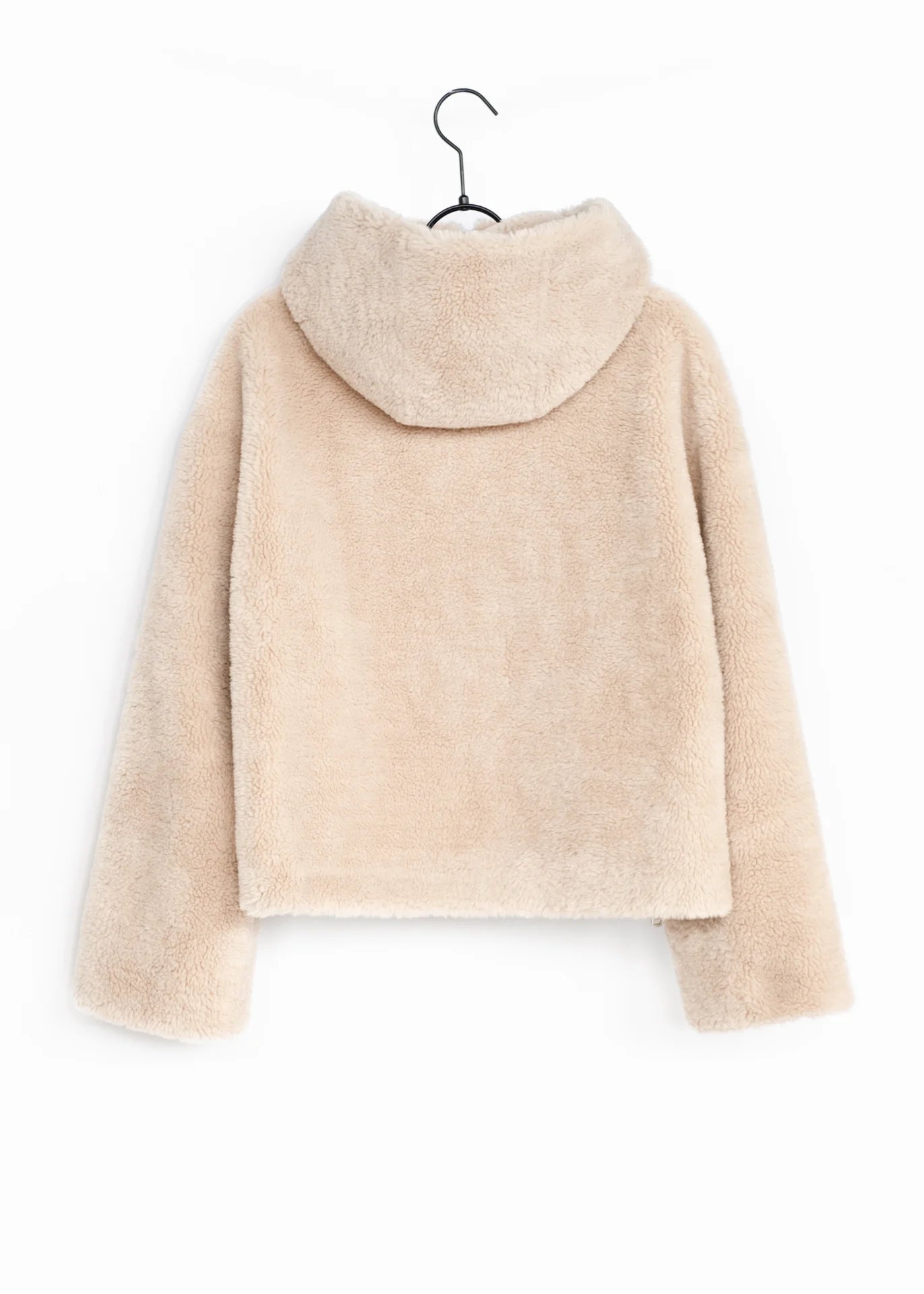Veste teddy à capuche
