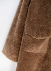 Manteau teddy long
