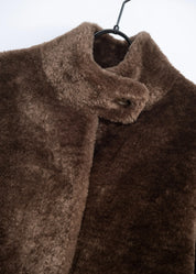 Langer Teddy Mantel