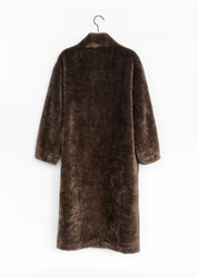 Langer Teddy Mantel